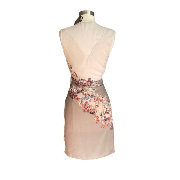 ALLSAINTS Anika Clement Silk Floral Wrap Dress - Picture 6 of 13